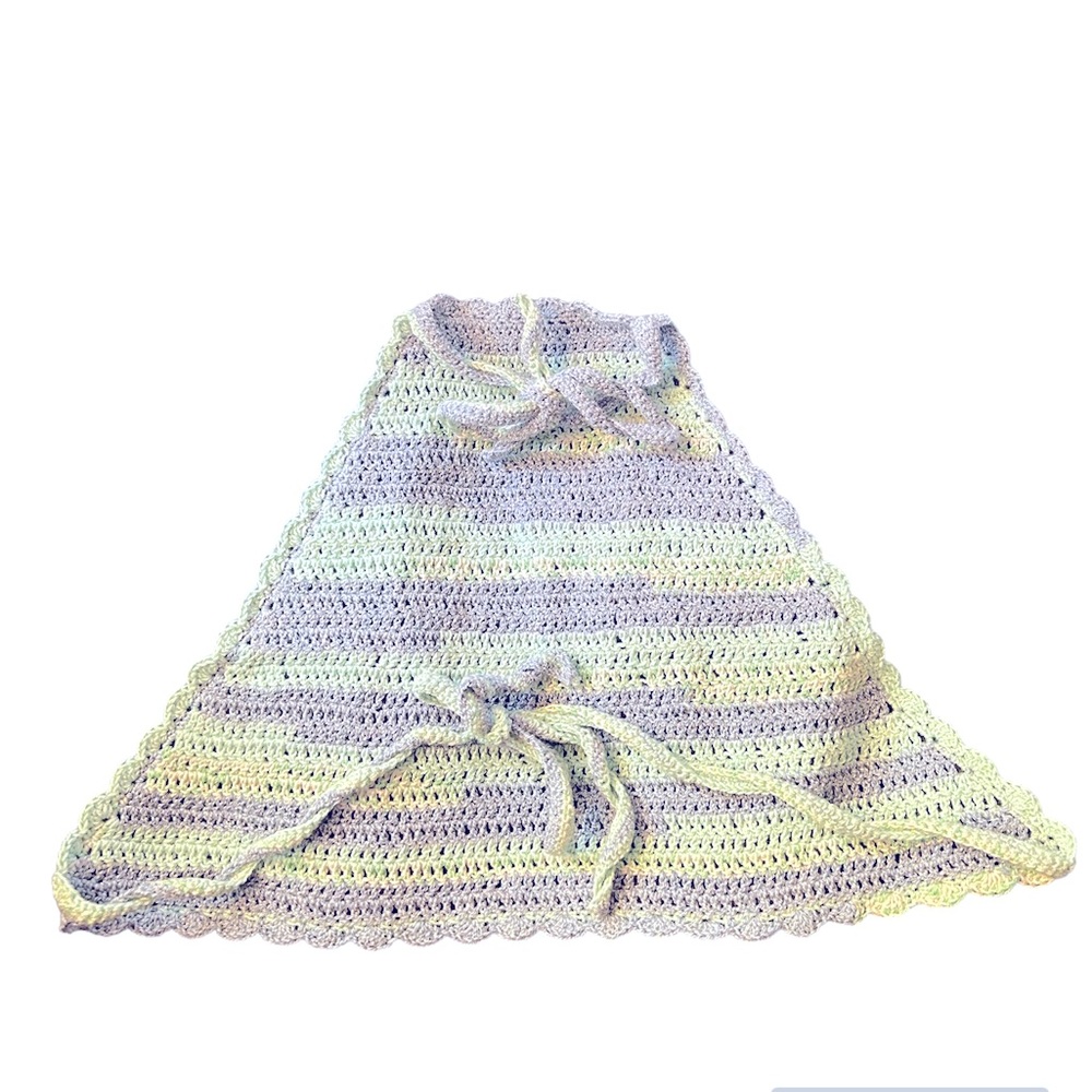 Handmade crochet high neck halter top